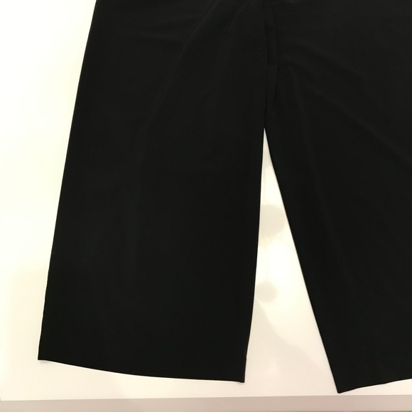 Athleta Black Cropped Ankle Pants Wide-Leg - Picture 14 of 16
